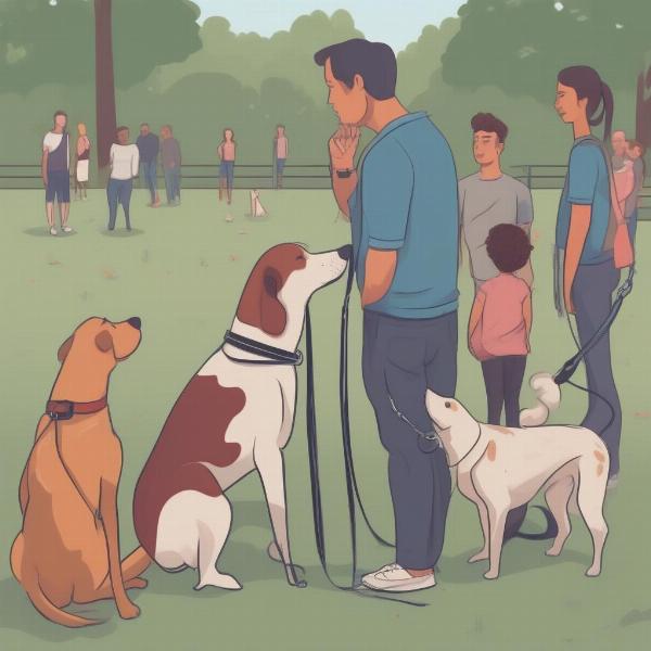 Observing your dog at the dog park