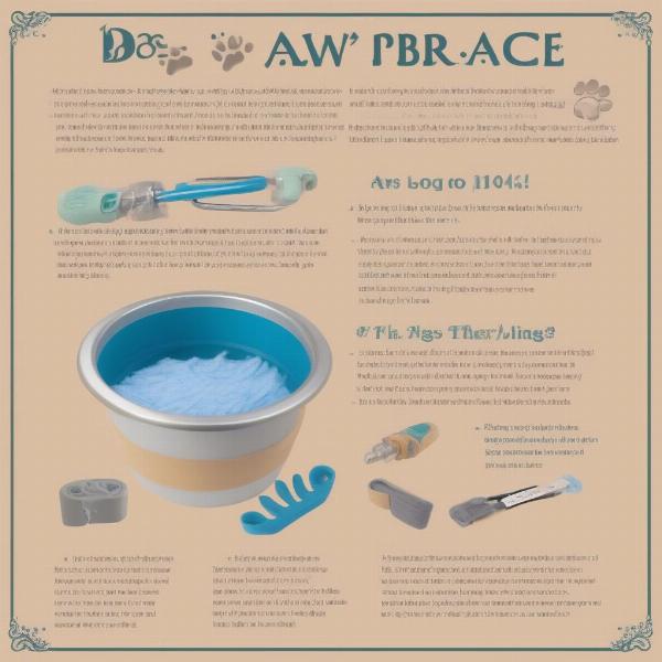 Cleaning and maintaining a dog paw brace