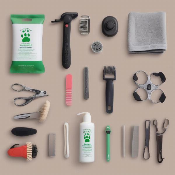 Essential tools for cleaning dog paws