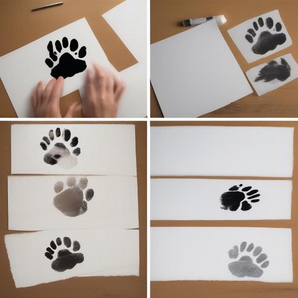 Taking a Dog's Paw Print