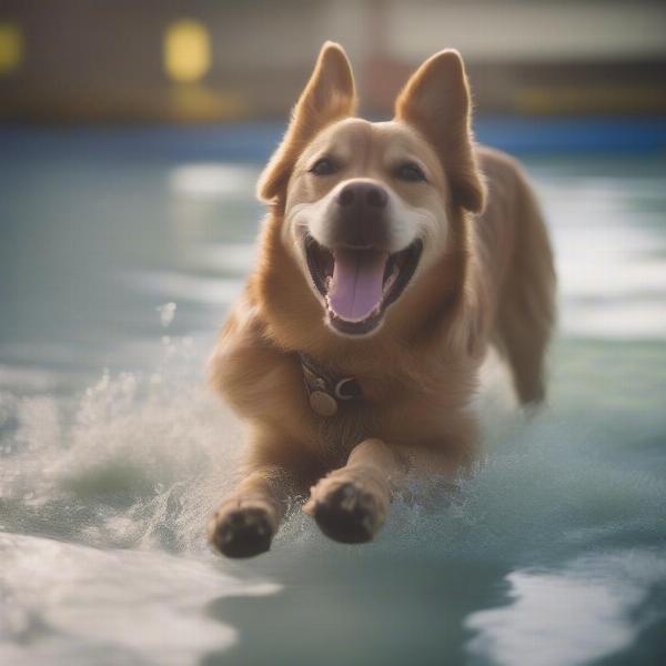 Happy Dog Playing at a Bowmanville Boarding Facility