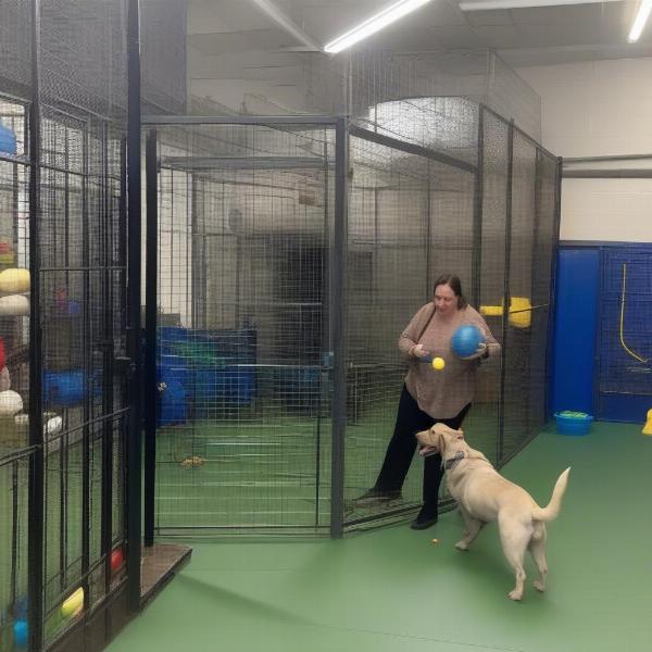 Dog Playtime at Sudbury Kennel