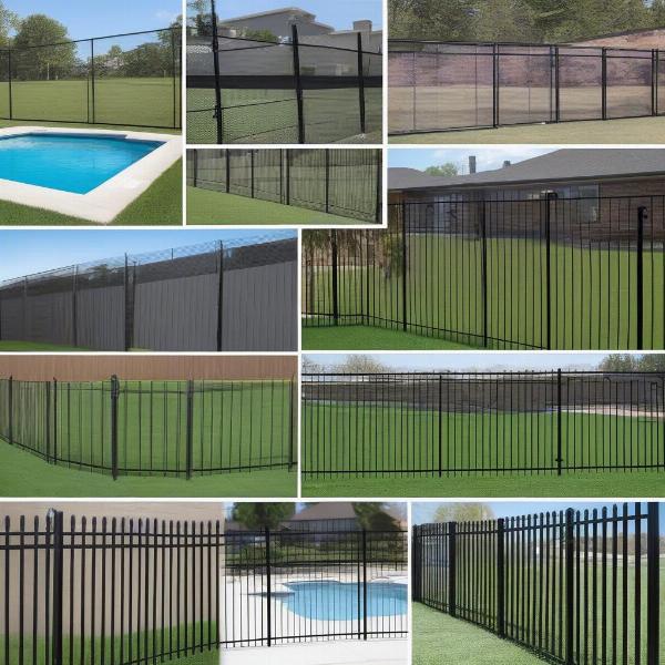 Different types of dog pool fences