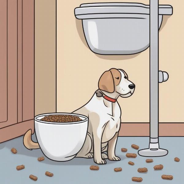 Dog pooping frequently due to diet change