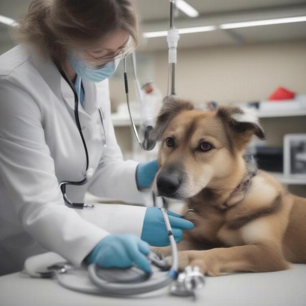 Dog at the Vet