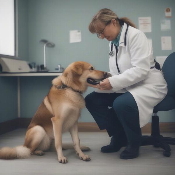 Dog at the Vet