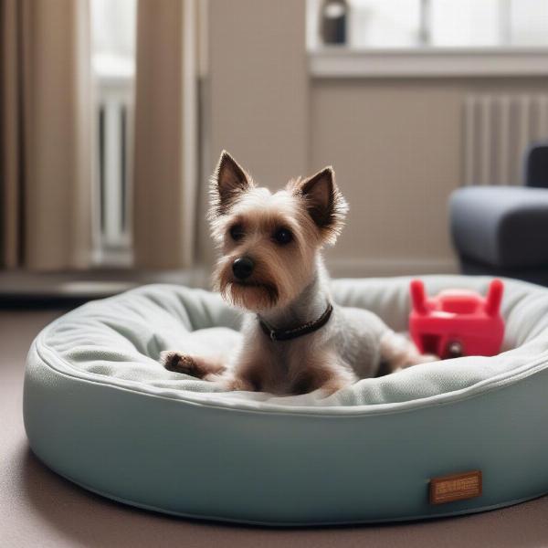 Dog Relaxing in a Dog-Friendly Hotel in York