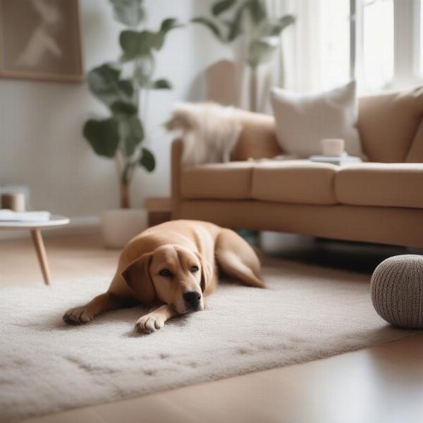 Dog Relaxing with Calming Plug-in