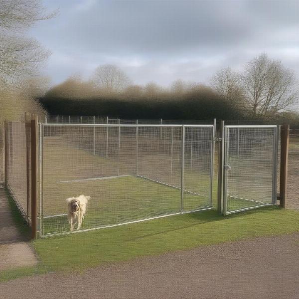 Secure Fencing at a Dog Run in Stewkley