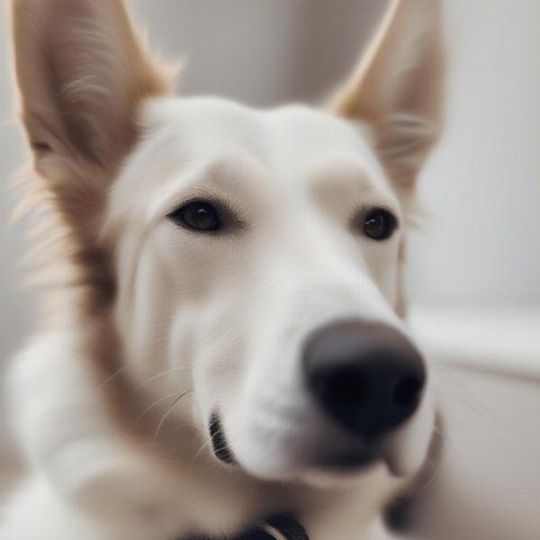 Dog Showing Signs of Stress and Anxiety