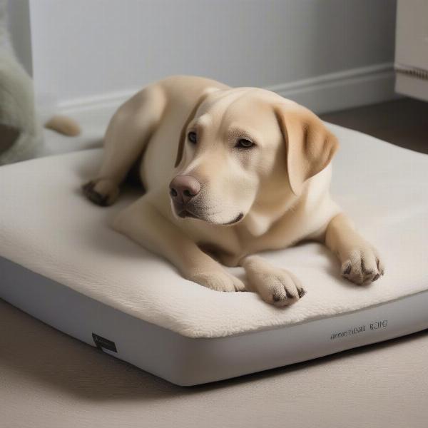 Happy Dog Enjoying a Sleep Number Dog Bed