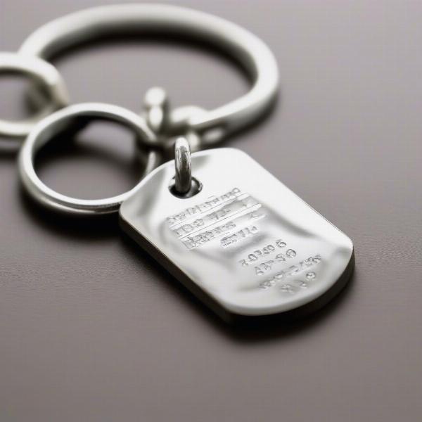 Dog Tag with Contact Information