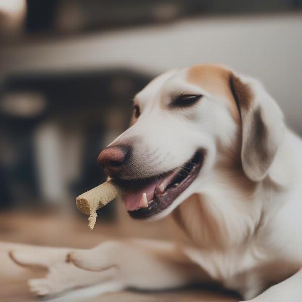 Dog Taking a Joint Supplement