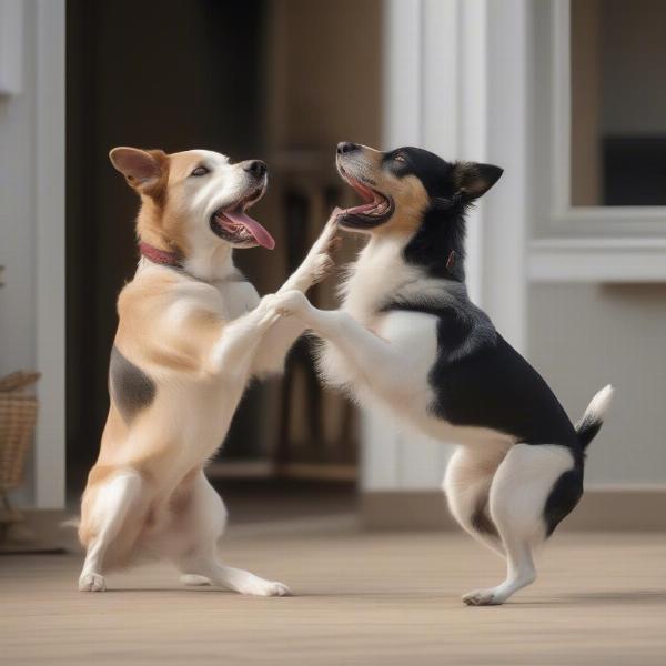 Dog-to-Dog Greeting Play Bow