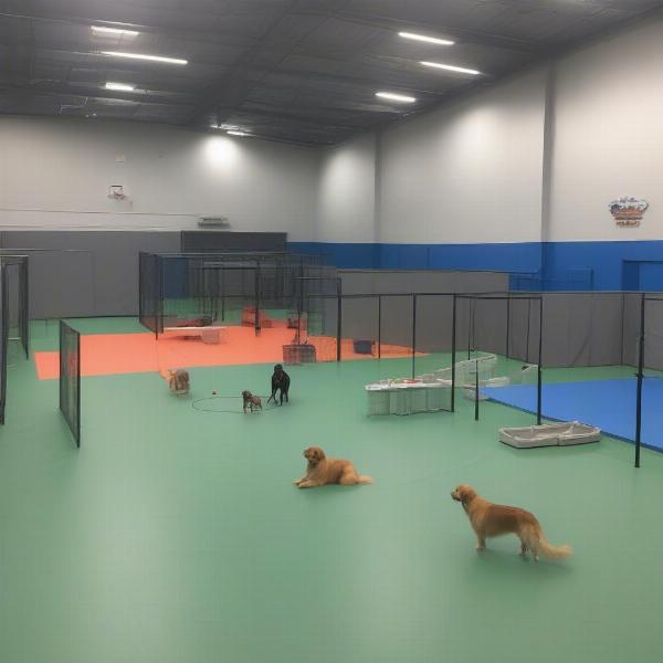 Dog Training Boarding School Environment