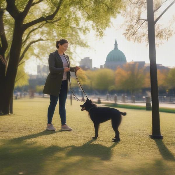 Outdoor Dog Training Session in Georgetown