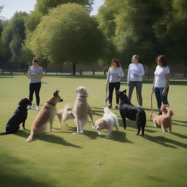 Group Dog Training Class in Manchester