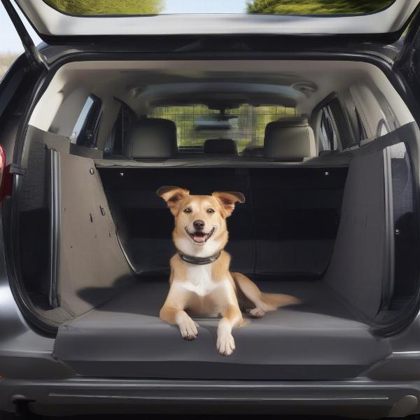 Dog Traveling Safely in Ford Kuga