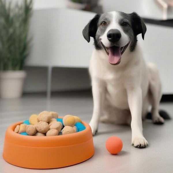 Dog Treat Ball and Storage