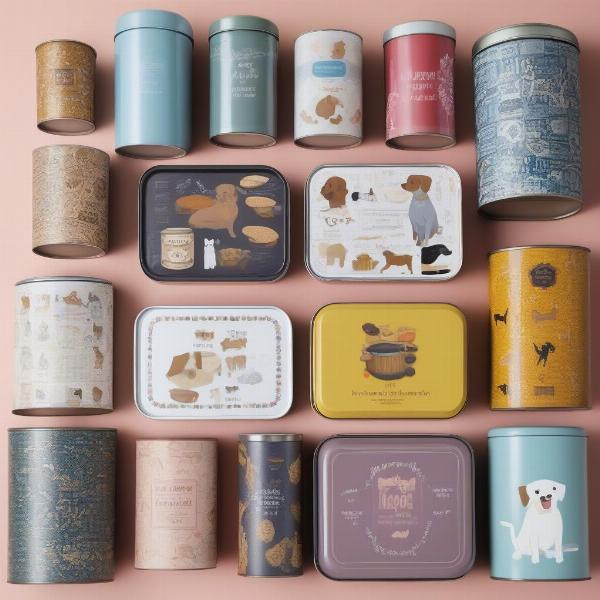 Various Dog Treat Tins