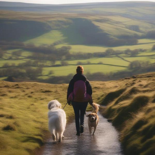 Dog Walking in Peak District near Sheffield