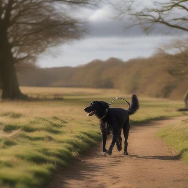 Dog walking in Richmond Park