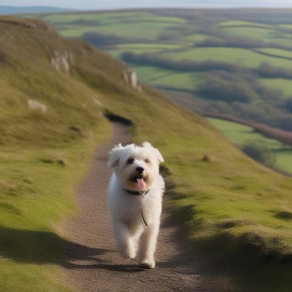 Scenic dog walking trails in the Lancashire countryside