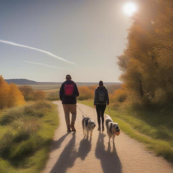 Dog walking trails near Lincoln accommodation