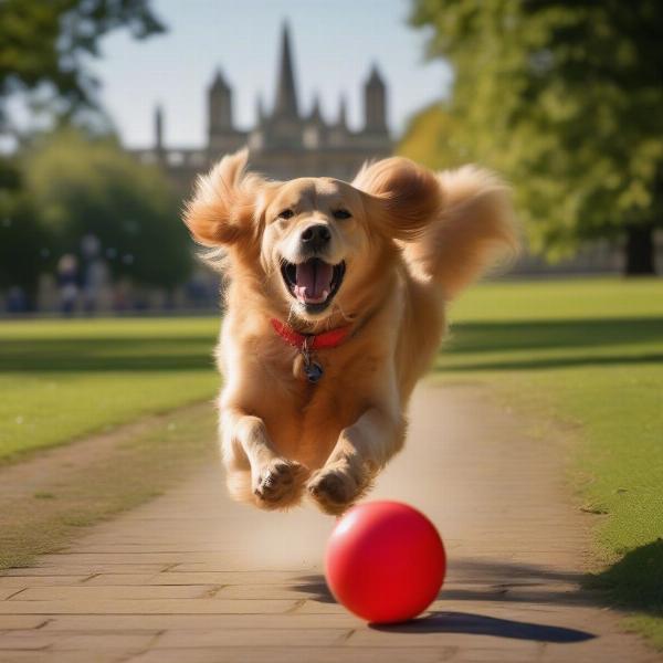 Dog walking in University Parks, Oxford