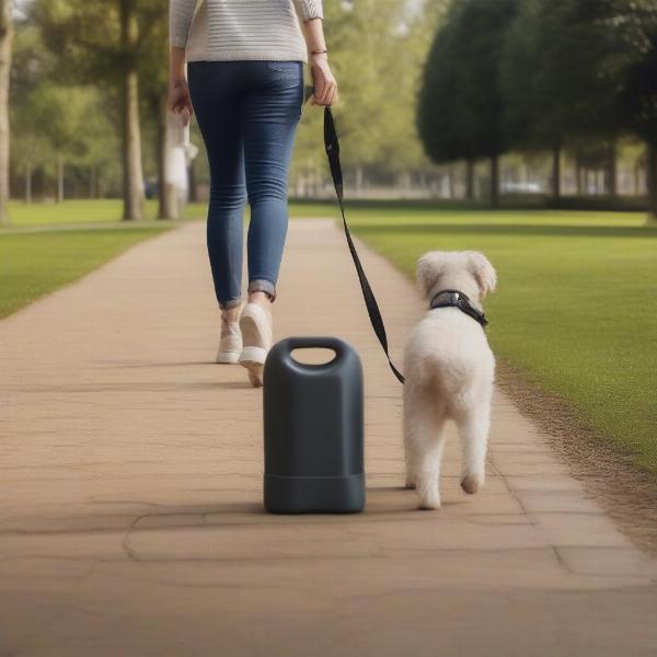 Dog Walking with Poop Bags