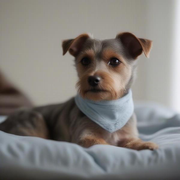 Dog Wearing Bandana for Anxiety