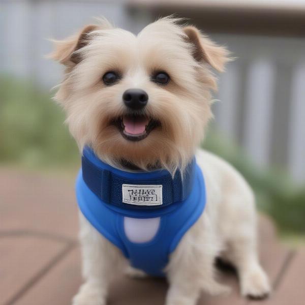 Dog wearing a belly band