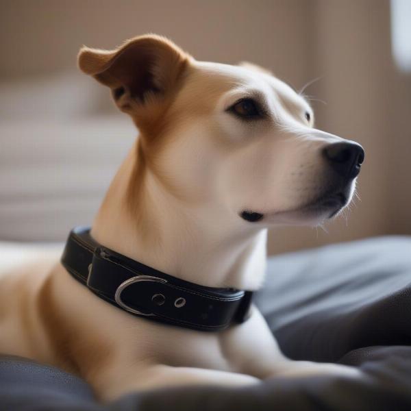 Dog Wearing a Buster Collar Comfortably