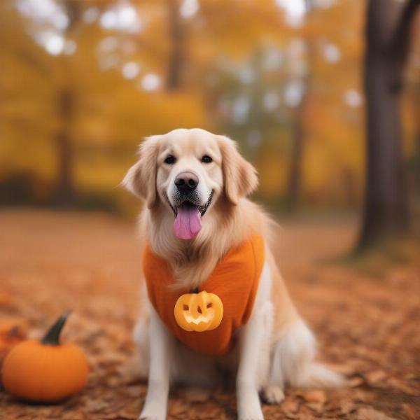 Dog wearing a Halloween costume