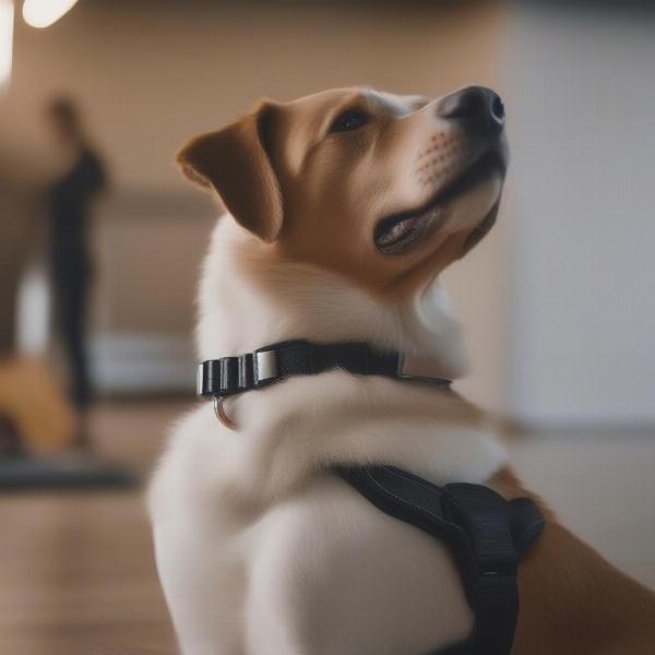 Dog Wearing a Remote Collar