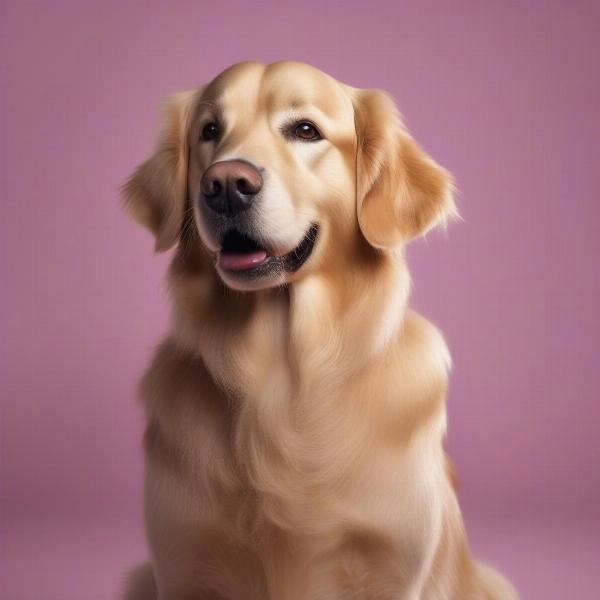 Dog with healthy coat and skin