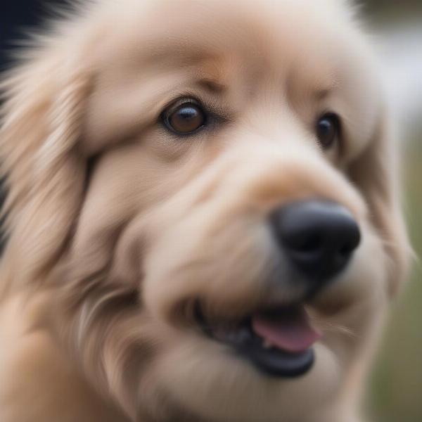 Dog with healthy skin and coat