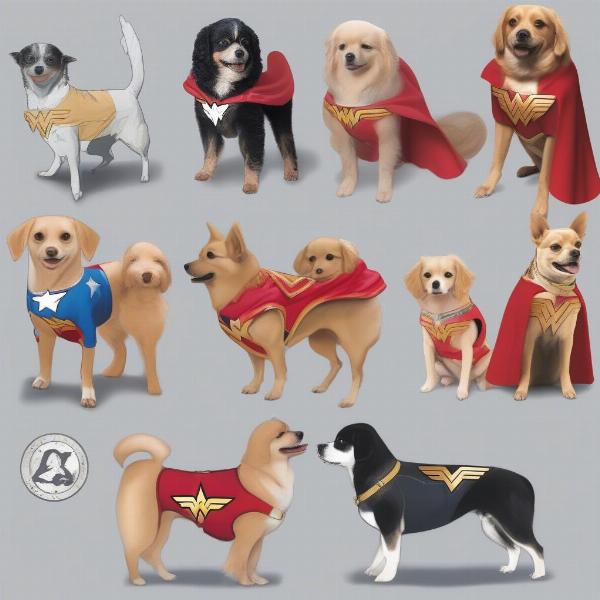 Dog Wonder Woman Outfit Sizes