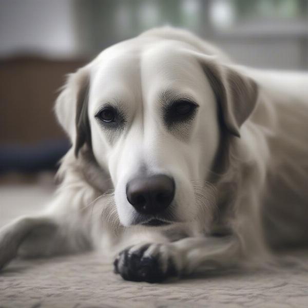 Dog struggling to get up due to arthritis