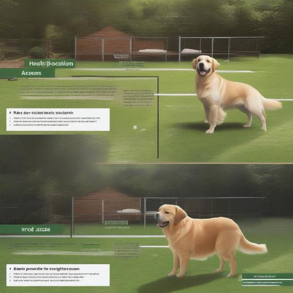 Dog yard size and location considerations