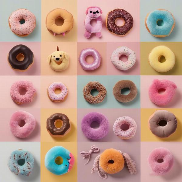 Various Donut Dog Toys