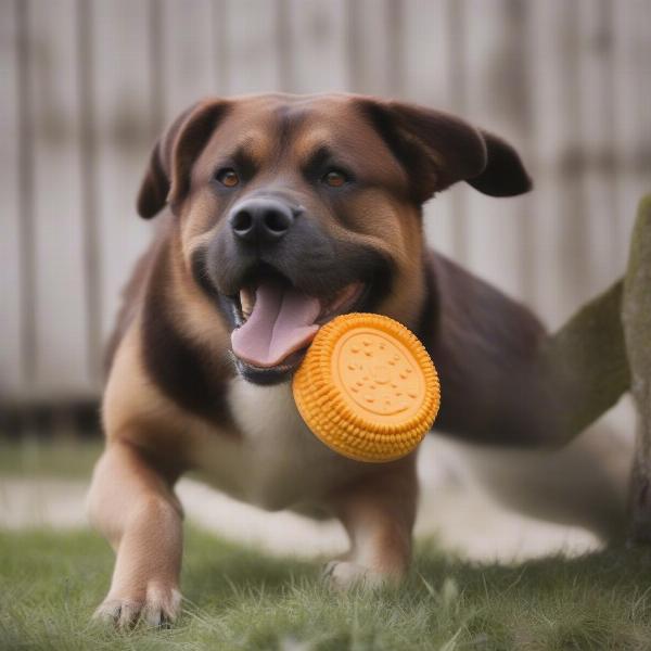 Durable burger toy for aggressive chewers