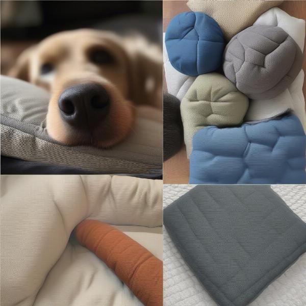 Different durable dog bed materials