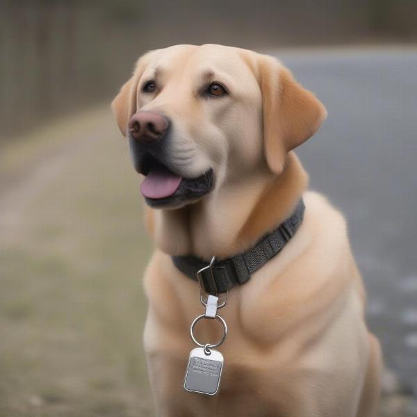 Durable Pet Tag Holder for Active Dogs