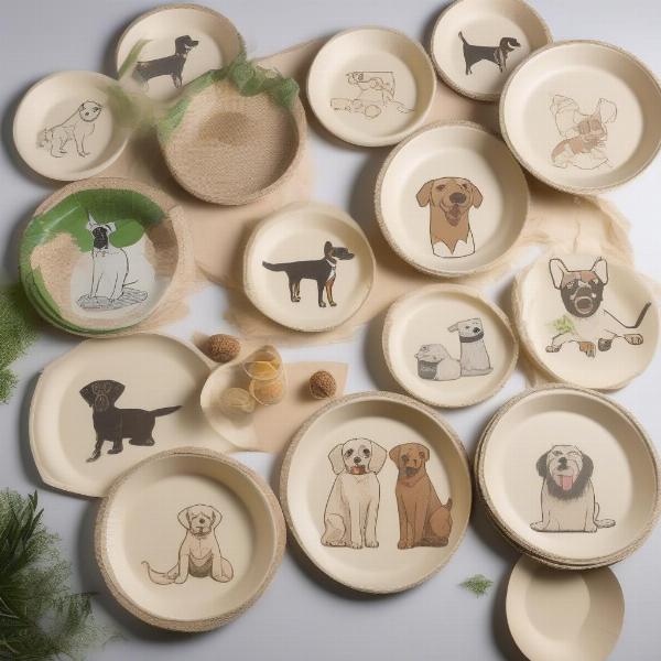 Eco-Friendly Dog Party Plates