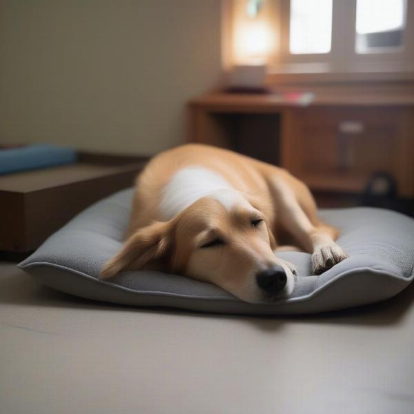 Senior Dog Resting in Daycare