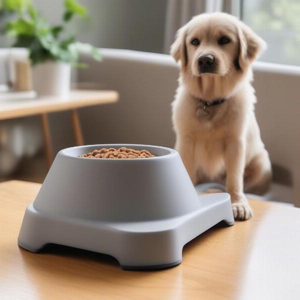 Elevated dog bowls for comfortable eating for senior dogs