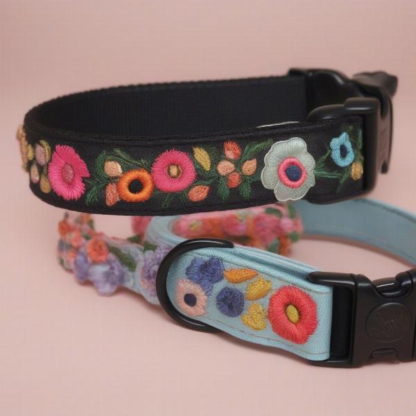 Embroidered vs. Printed Dog Collars