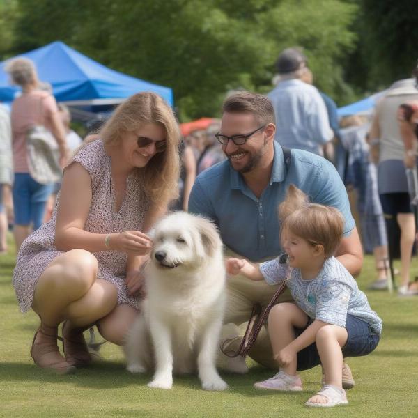 Family Enjoying Cardiff Dog Days of Summer