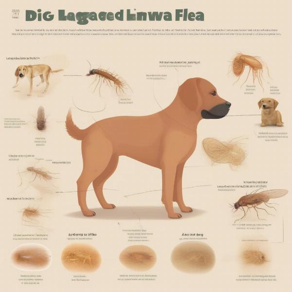 Flea Lifecycle on a Dog